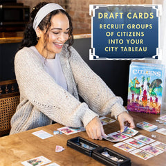 Thunderworks Games Citizens of The Spark miniature visuals and token trays showcasing premium components.
