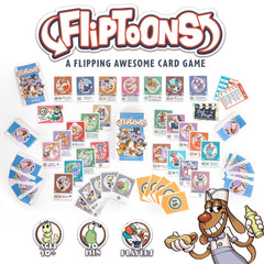 Thunderworks FlipToons cards in action illustrate deck-building momentum.