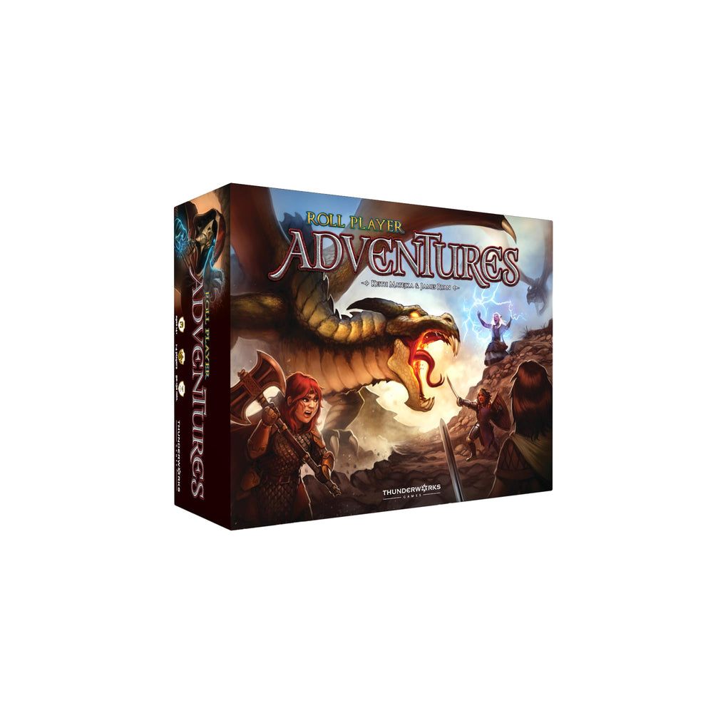 Thunderworks Roll Player Adventures cover art inviting cooperative storytelling.
