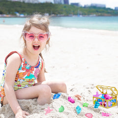 Thuodo pirate treasure chest dive toy opens to reveal gems underwater fun.