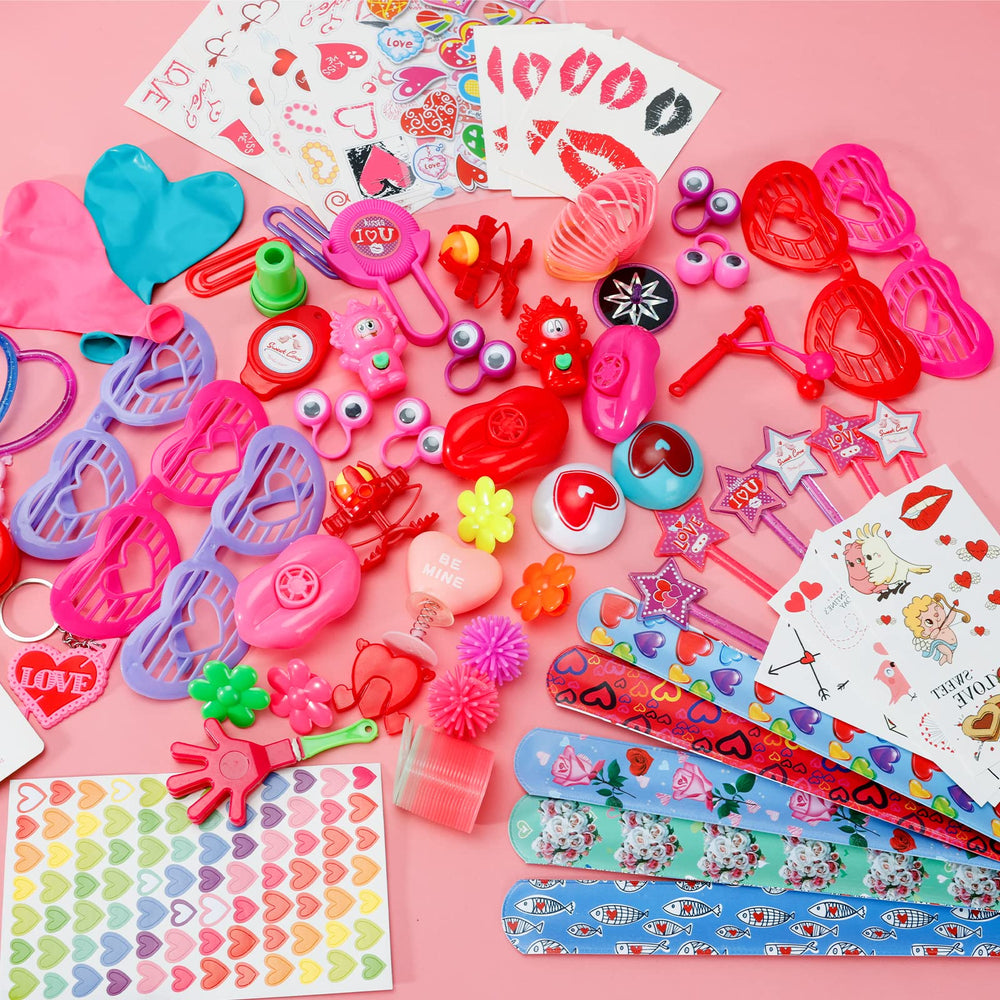 Thuodo heart-shaped glasses provide cute Valentine flair for kids’ activities.
