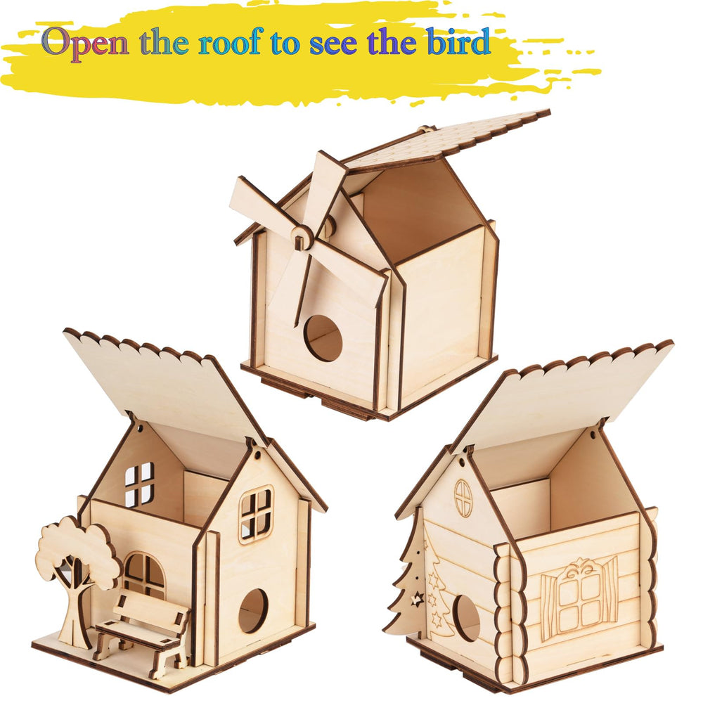 THWAS-LIGHT paint set with 18 colors for vibrant bird house artwork.