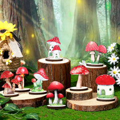 Thyle 16-piece mushroom set accents parties and baby showers with cute charm.
