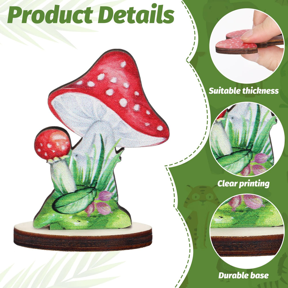 Thyle mushroom stand display keeps decorations stable on flat surfaces.