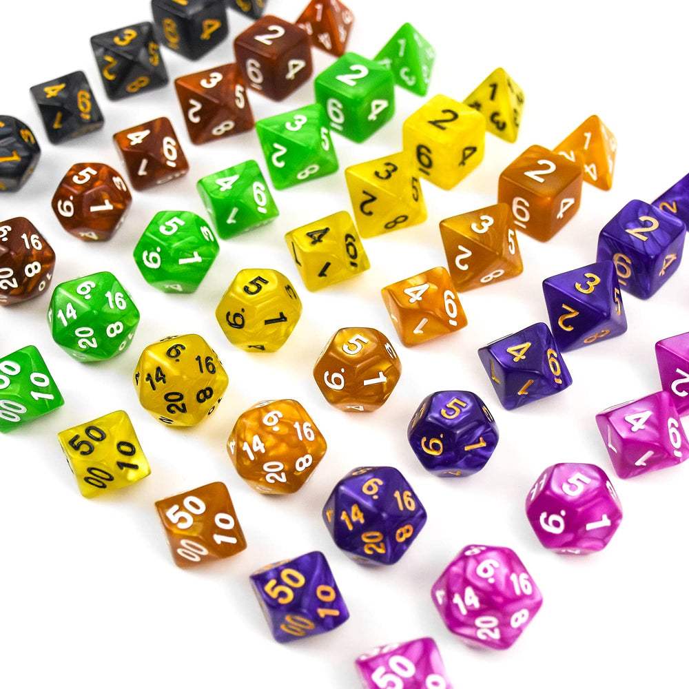 Thyores durable acrylic dice are lightweight and easy to carry