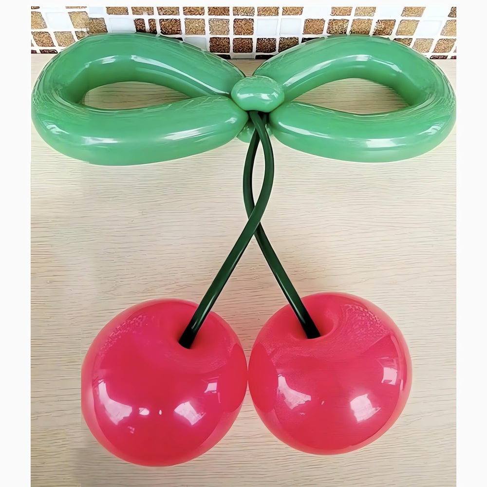 TiAaihion valentines and birthday decor with cherry balloons.