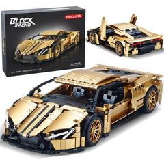TIALLOW gold exterior sports car model for display and collection