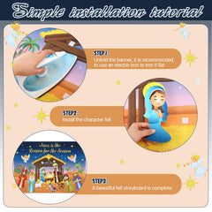 Tiamon nativity board figures ready for hands-on Advent play