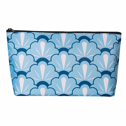 TIASUSAN Mahjong bag in blue print for organized tile storage on the go.