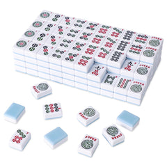 TIASUSAN American Mahjong tiles with blue backs, durable and easy to grip