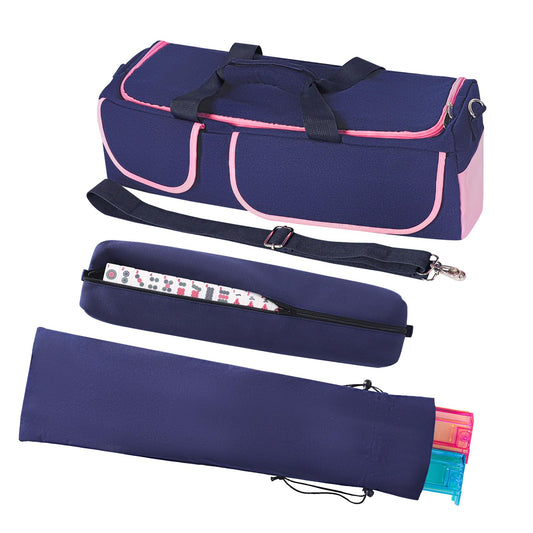 TIASUSAN Mahjong bag front view with full storage for tiles and racks