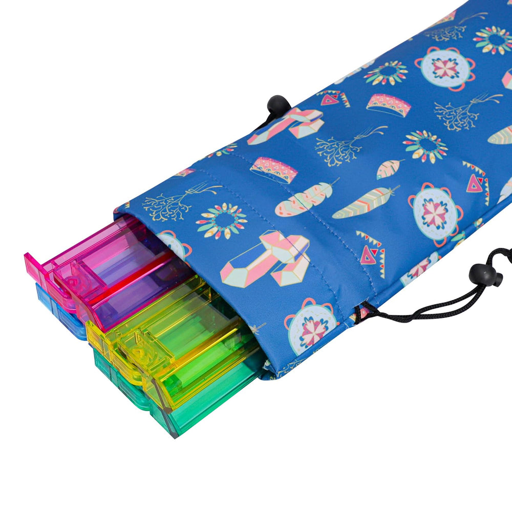 TIASUSAN empty mahjong bag open layout shows size and pattern
