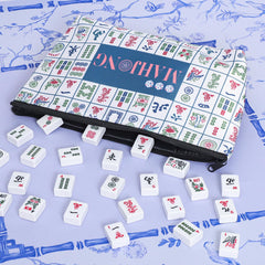 TIASUSAN mahjong bag includes tiles pouch and racks bag for organization.