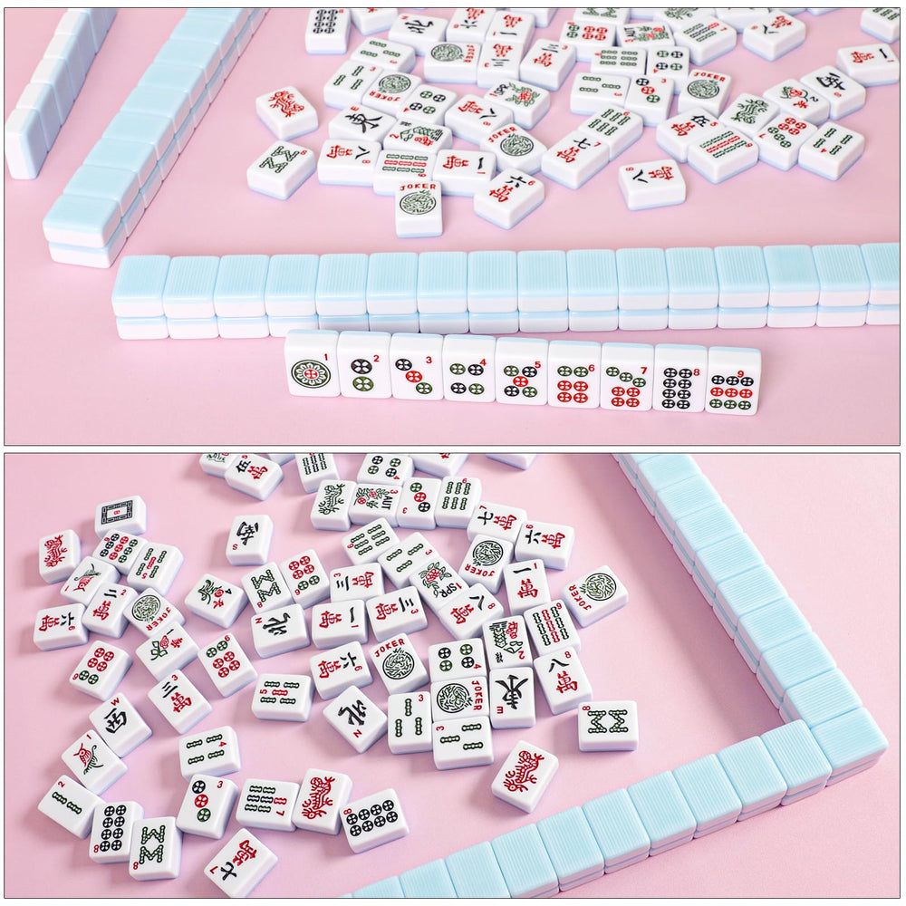 TIASUSAN mahjong mat non-slip back keeps tiles steady.