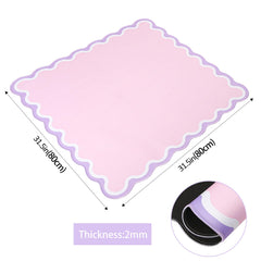 TIASUSAN pink mahjong mat on table offers generous play area.
