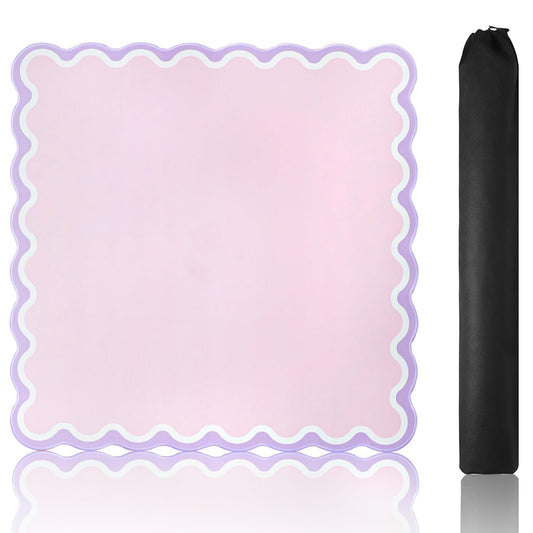 TIASUSAN pink mahjong mat roll-up bag for easy storage and transport.