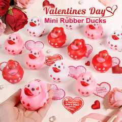 Tiaxidex valentines ducks two-inch size for easy handouts and party favors.