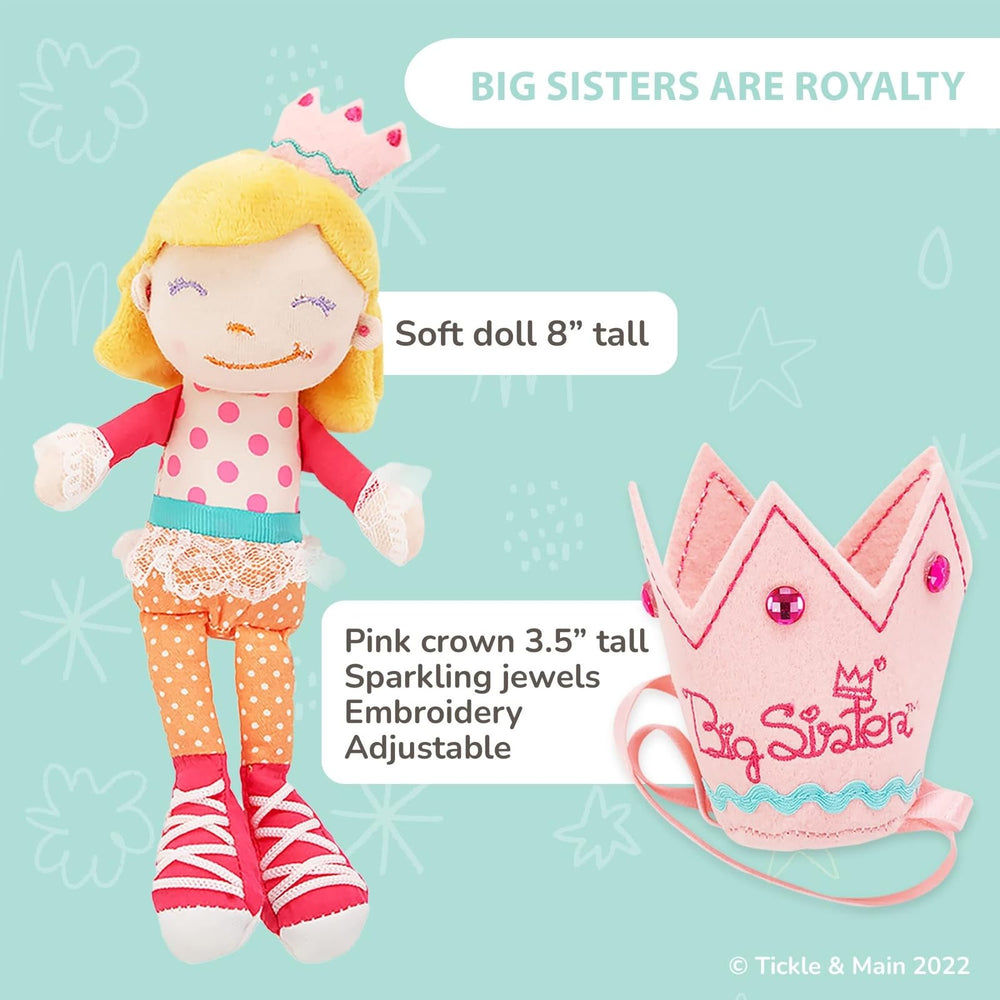 Tickle & Main big sister gift set storybook-pages invites imagination through colorful illustrations.