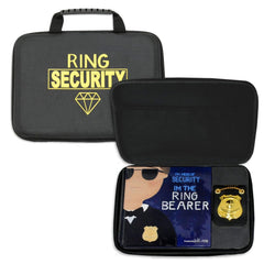 Tickle & Main engraved ring security badge with detachable chain for role-play.