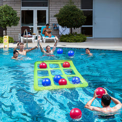 TicTac Shot blue 8-inch inflatable ball ready for play.