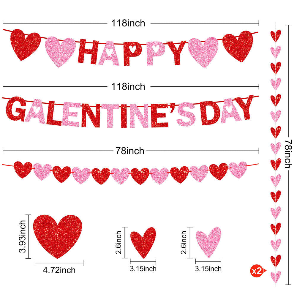 Tifeson Galentines photo backdrop creates a vibrant party mood and photos
