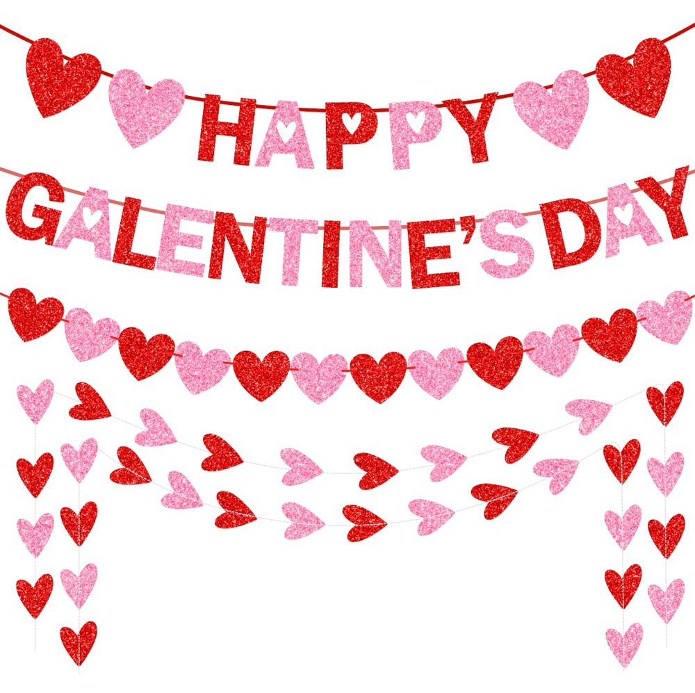 Tifeson Happy Galentine's Banner adds festive romance to party decor and photo setups
