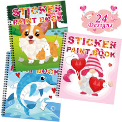 Tifeson Valentines 3-pack stickers book, perfect for sharing and classroom creativity.