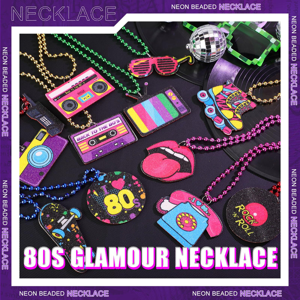 Tigeen retro party necklaces showing multiple pieces per set.