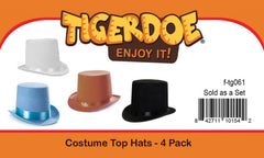 Tigerdoe top hats worn by adults demonstrate comfortable fit and versatility
