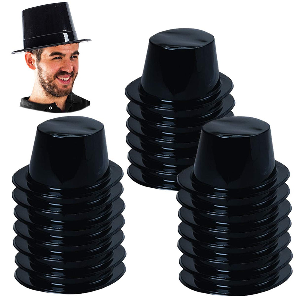 Tigerdoe top hats front view for stage-ready magician looks.
