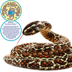 TigerHart Bernard Brown Python sized for ages 3+, perfect for gentle playtime.