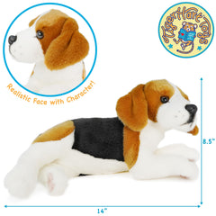 TigerHart Burkham Beagle plush with a friendly face for imaginative play.