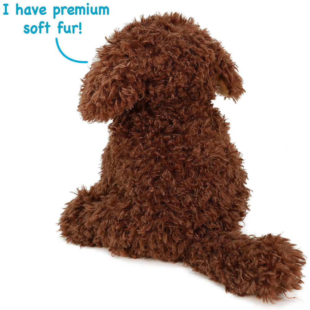 TigerHart Labradoodle fabric close-up, soft plush texture inviting hugs