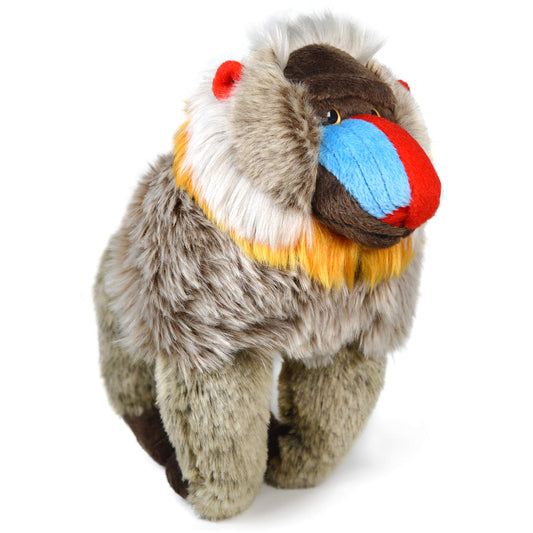 TigerHart Mambo The Mandrill plush face close-up for adorable playtime moments.