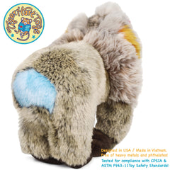 TigerHart Mambo The Mandrill sized plush with weighted beads for sturdy snuggles.