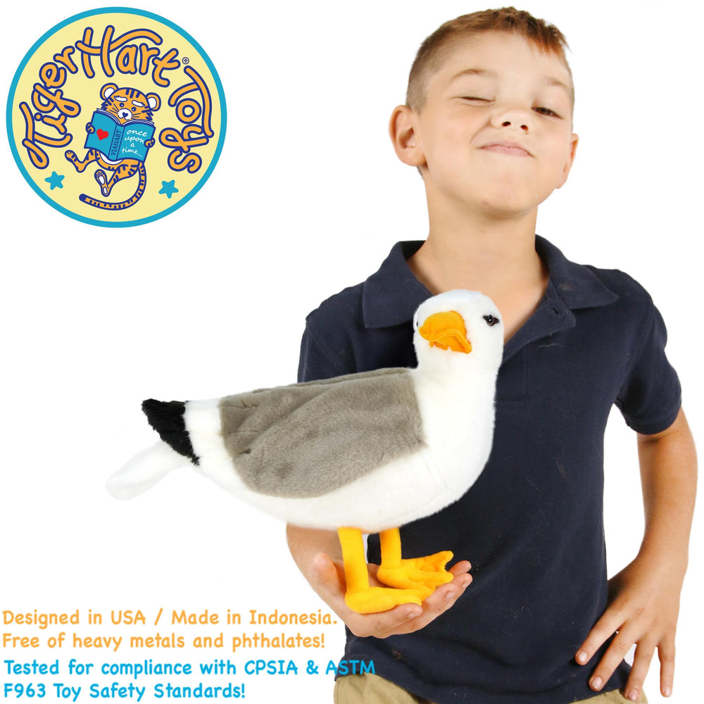 TigerHart Seamus plush wings close-up showing craft details