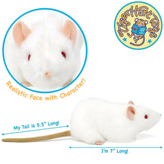 TigerHart Wylie plush sideview highlighting compact 7-inch size for travel and play.