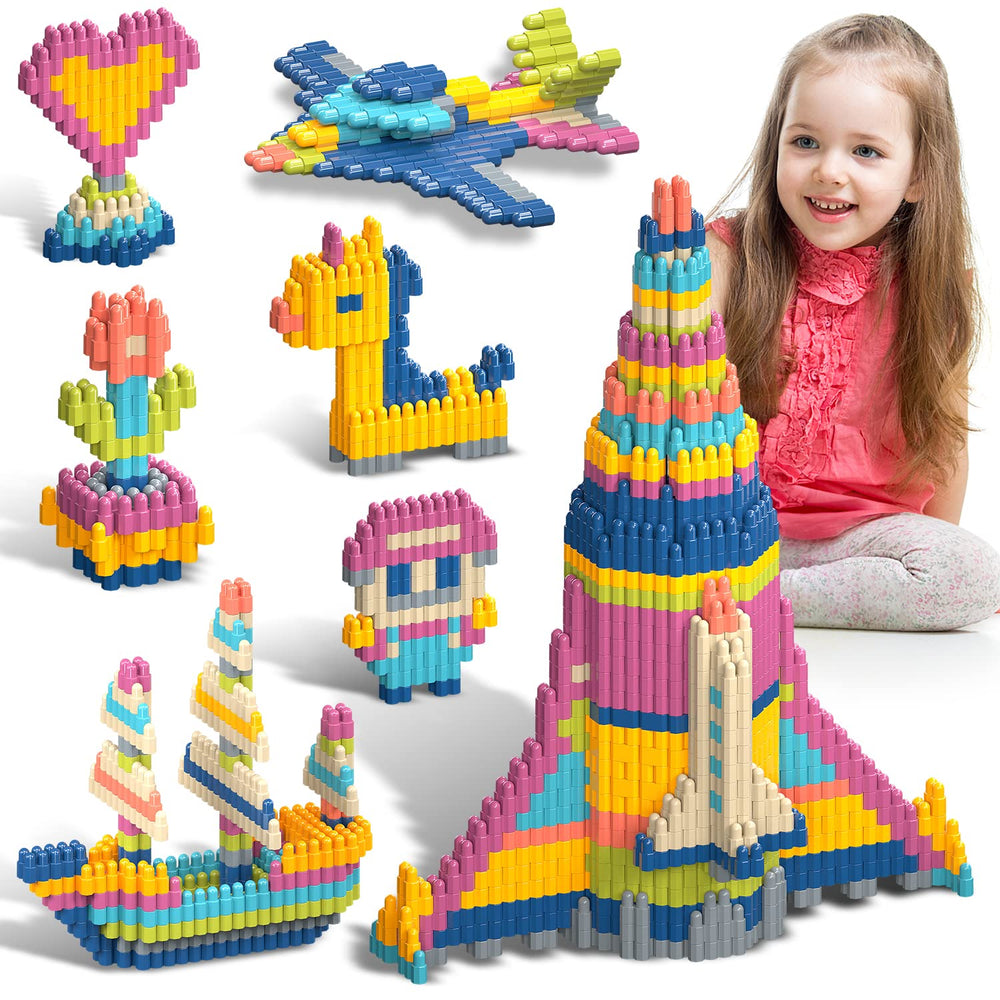 Tigerhu 1120pcs blocks set with colorful pieces for creative building play and learning.
