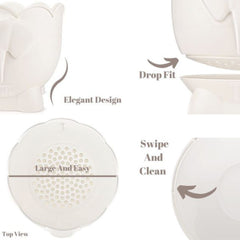 Tiipi bath time organizer keeps toys tidy and accessible.