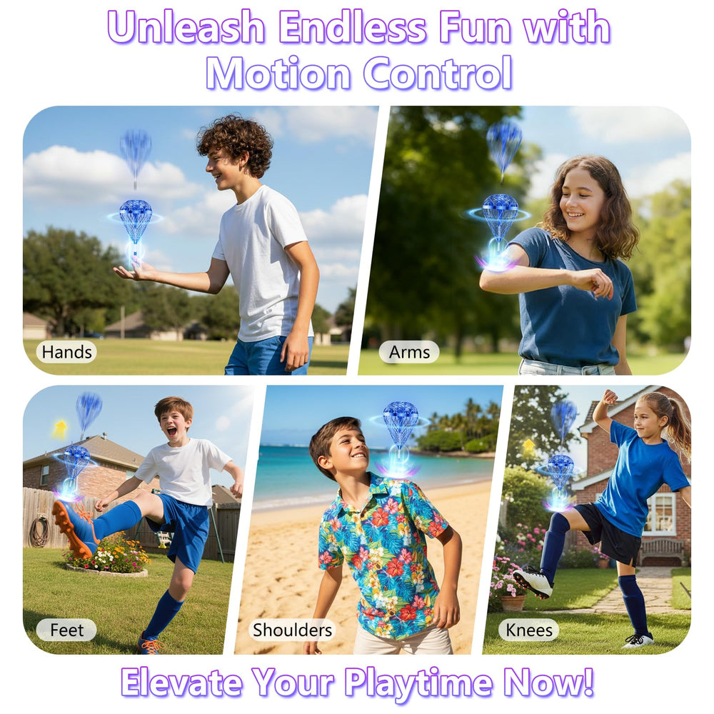 Tikduck blue ball performs 3D flips for group fun
