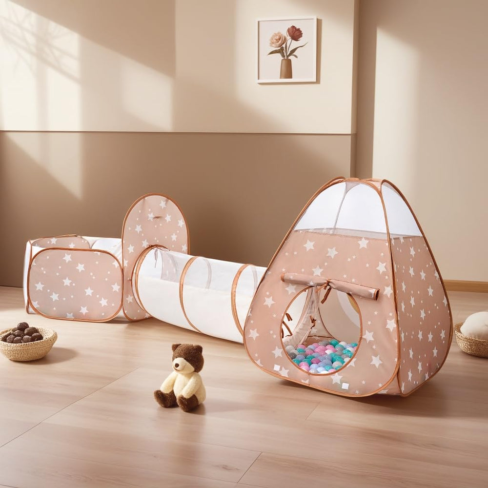 TIKTENT pop-up tent close-up showing sturdy frame for lasting play.