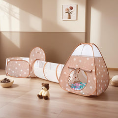 TIKTENT pop-up tent close-up showing sturdy frame for lasting play.