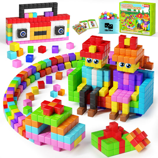 TikTiles 116pcs magnetic blocks for versatile building and STEM play
