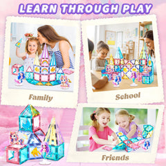 TikTiles durable magnets stay securely sealed for busy, imaginative play.
