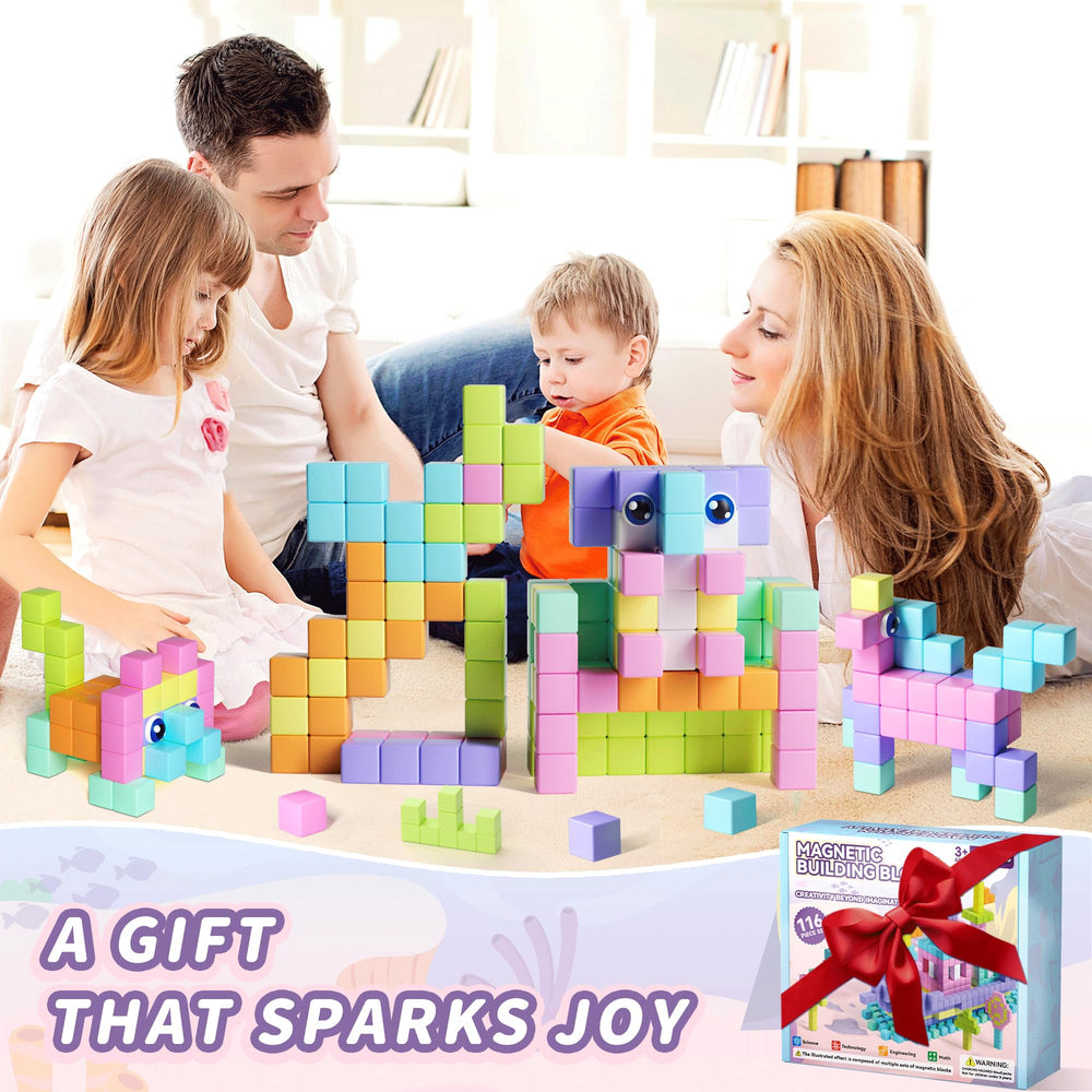 TikTiles sensory blocks promote tactile exploration and fine motor skill development.