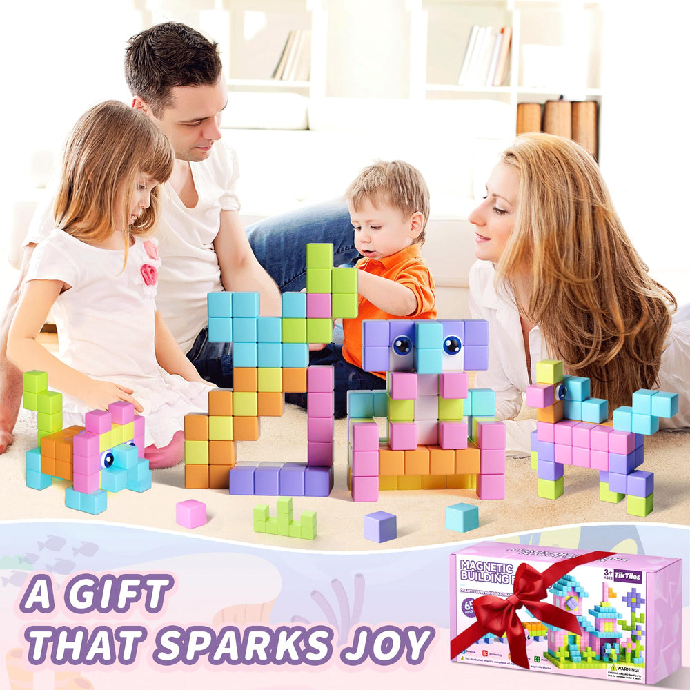 TikTiles sensory-building cubes support creative construction and fine motor skills