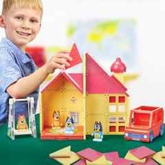 Tile Town Bluey Heeler action tiles show motion in interactive scenes.
