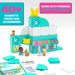 Tile Town Pet Vet action figures ready to unlock interactive mission tiles.