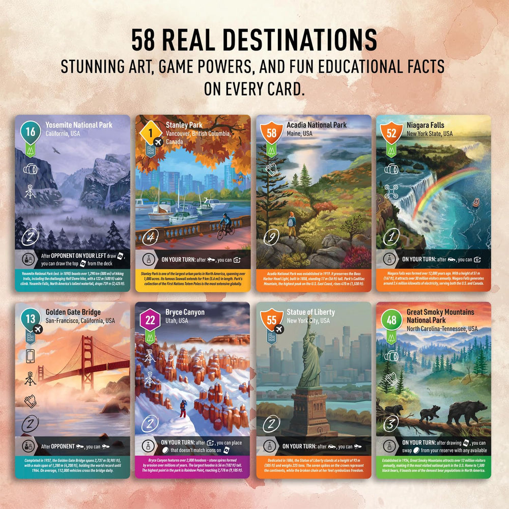 Timashov Photo Tour Niagara Falls landmark card, engaging, educational play.
