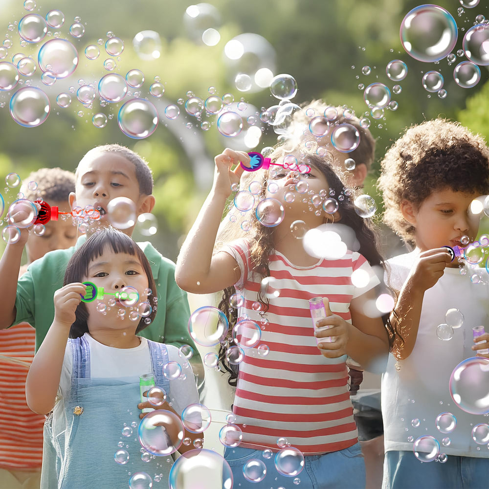 Time4Relax party-favor bubble wands ideal for birthdays and festivals.